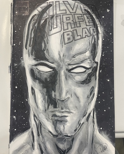 Silver Surfer Black 1 sketch variant (original art)