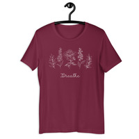 Floral Breathe Unisex t-shirt - Thumbnail 2