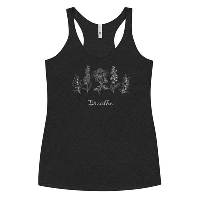 Floral breathe women's racerback tank