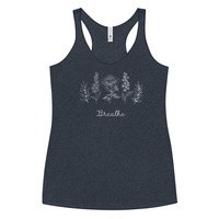 Floral Breathe Women's Racerback Tank - Thumbnail 1