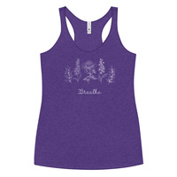 Floral Breathe Women's Racerback Tank - Thumbnail 2