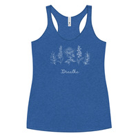 Floral Breathe Women's Racerback Tank - Thumbnail 4