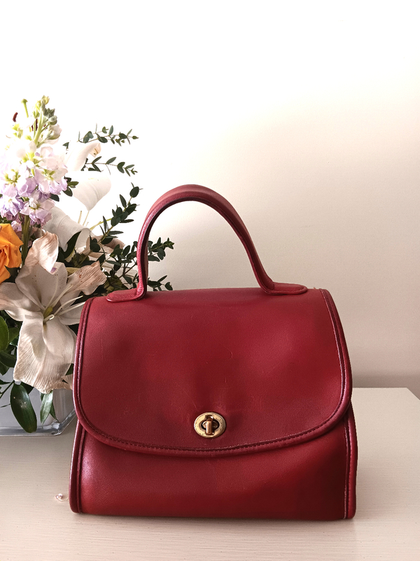 Vintage Red Coach Manor