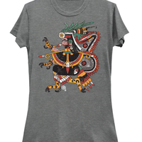 Itzpapalotl Ladies Slim Fit Colors T-Shirt - Thumbnail 3