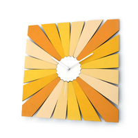 TimeBlend yellow - rectangular wall clock with 5 shades of yellow - Thumbnail 3