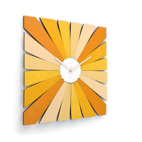 TimeBlend yellow - rectangular wall clock with 5 shades of yellow - Thumbnail 4