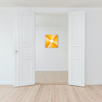 TimeBlend yellow - rectangular wall clock with 5 shades of yellow - Thumbnail 5