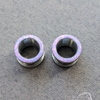 Opal Tunnels - Lilac Rainbow Sparkly Glitter for Stretched Ears - Thumbnail 3