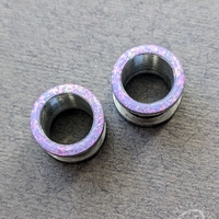 Opal Tunnels - Lilac Rainbow Sparkly Glitter for Stretched Ears - Thumbnail 1