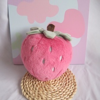 Pink Strawberry Plushie Pillow - Thumbnail 4