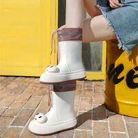 Cartoon Big Eyes Rain Boots - Thumbnail 2