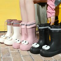 Cartoon Big Eyes Rain Boots - Thumbnail 4