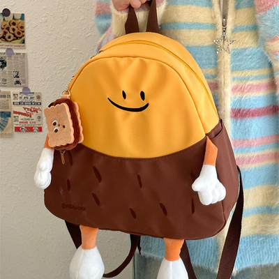 Funny cartoon sweet potato backpack - Thumbnail 2