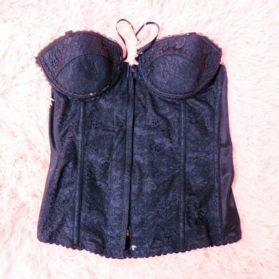 Gothic lace corset | alt goth romantic shapewear for women | cosplay, grunge, sexy party top