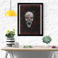 Metal Hellsinger signed art print Paz - Thumbnail 1