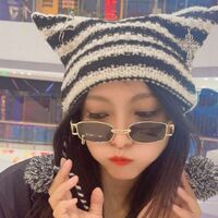 Y2K Gothic Devil Horn Cat Ear Beanie - Thumbnail 2