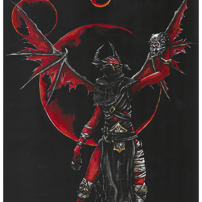 Metal hellsinger signed art print unknown 