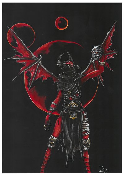 Metal Hellsinger signed art print Unknown 