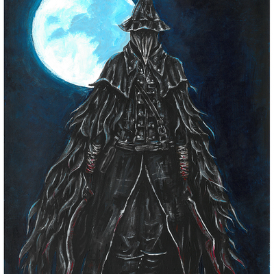 Bloodborne signed art print eileen the crow  - Thumbnail 1