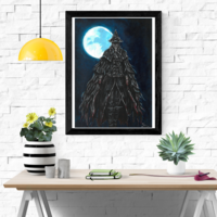 Bloodborne signed art print Eileen The Crow  - Thumbnail 1