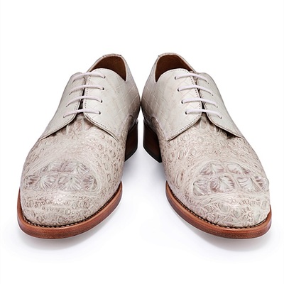 New handmade mens genuine crocodile derby shoes for men