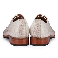 New Handmade Mens Genuine Crocodile Derby Shoes for Men - Thumbnail 2