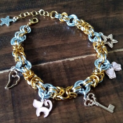 Cute gold and silver bracelet