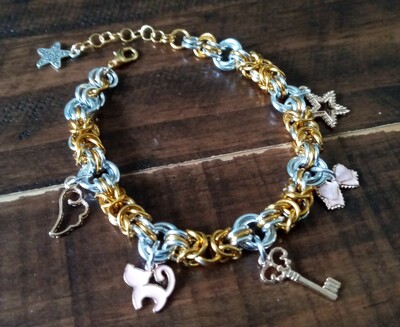 Cute Gold and Silver Bracelet