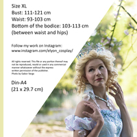 Princess Corset Pattern (XS-XL) PDF - Thumbnail 7