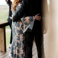 Blue Lace Appliques Mother Of The Bride/Groom Dresses Formal Gown - Thumbnail 1