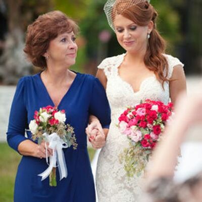 Simple royal blue tre-length mother of the bride/groom dresses formal gown