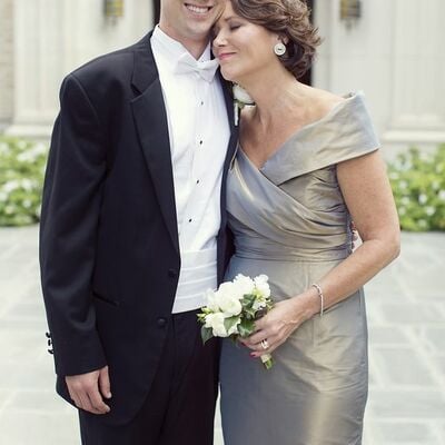 Silver mother of the bride/groom dresses formal gown
