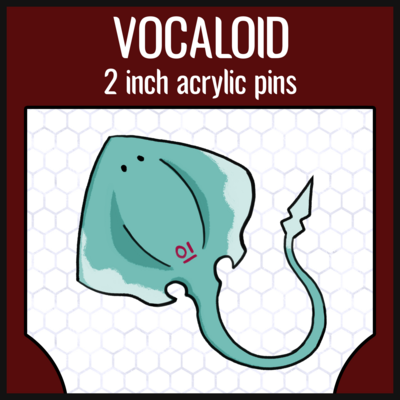 Hatsune Miku Stingray Acrylic Pin