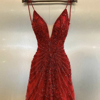 Strapless sexy wine red mini homecoming dress cocktail dress - Thumbnail 1