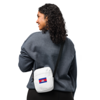 Khmer Flag Utility crossbody bag (White) - Thumbnail 1