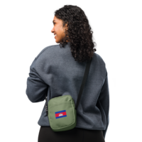 Khmer Flag Utility crossbody bag (Camo Green) - Thumbnail 2