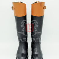 Handmade Black Leather Equestrian Riding Boots For Men leather Riding boots - Thumbnail 9