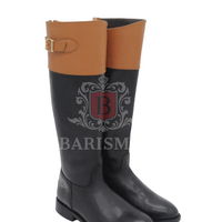 Handmade Black Leather Equestrian Riding Boots For Men leather Riding boots - Thumbnail 2