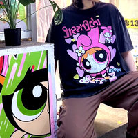 *Free Shipping*POWER PUFF GIRLS X MY MELODY TEE - Thumbnail 2