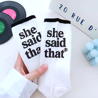 *Free Shipping* "SHE SAID THAT" SOCKS - Thumbnail 4