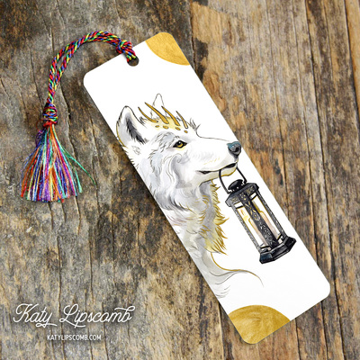 Golden Lantern Wolf - Bookmark