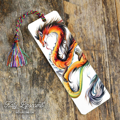 Fox dragon - bookmark