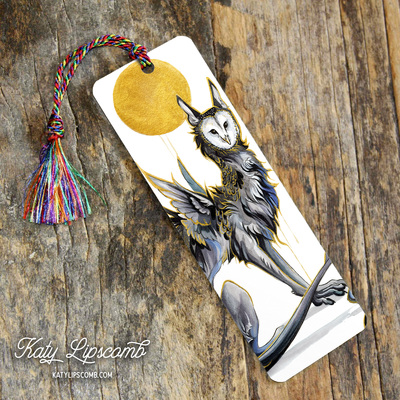 Owl dragon - bookmark