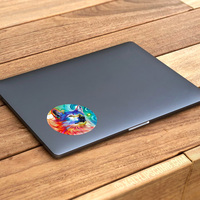 Rainbow Wolf I - Vinyl Sticker - Thumbnail 1