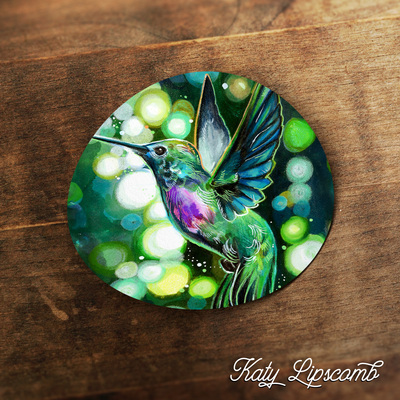 Hummingbird - vinyl sticker