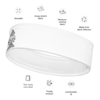 3 Headed Elephant Head Band (White) - Thumbnail 1