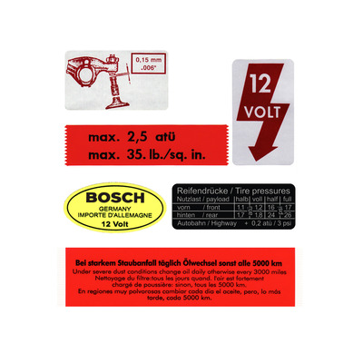 '67 beetle decal variety pack - Thumbnail 2