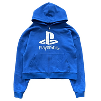 "PLAYERSHIT" ZIP UP HOODIE - Thumbnail 3