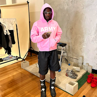 "ARMY" ZIP UP HOODIE - Thumbnail 3