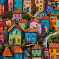 Up The Hill Cross Stitch Pattern - Thumbnail 2